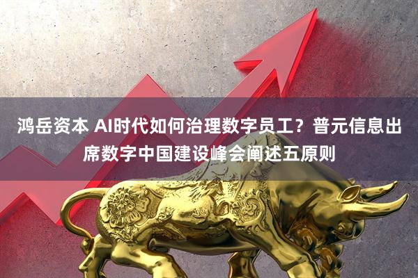 鸿岳资本 AI时代如何治理数字员工？普元信息出席数字中国建设峰会阐述五原则
